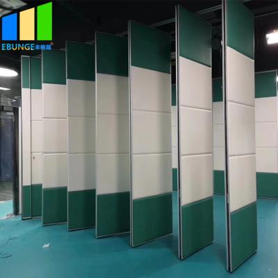 China Nigeria Hotel Movable Partition Wall Acoustic Wooden Hanging Folding Partition Walls With Variety Color for sale