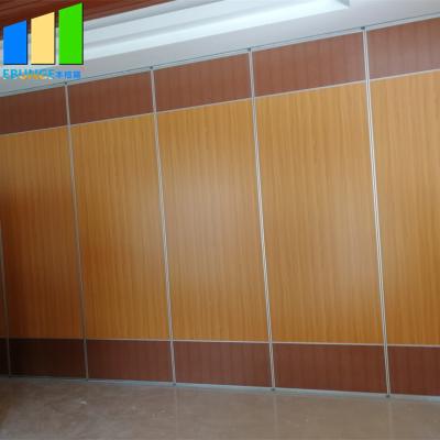 China Plywood Sound Proof Partitions Board Folding Wood Sliding Door Movable Folding Doors Room Dividers for sale