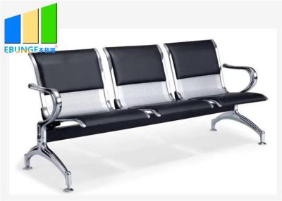 China Stainless Steel Public 3 Seater Airport Bank Waitings Chair For Hospital for sale