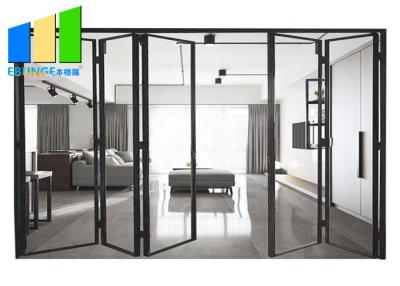 China Low - E Glass Accordion Balcony Custom Bi Fold Aluminum Glass Doors For Veranda for sale