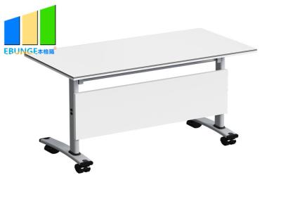 中国 金属フレームが付いている現代オフィス部屋のシンプルな設計の可動装置の折る訓練のテーブル 販売のため