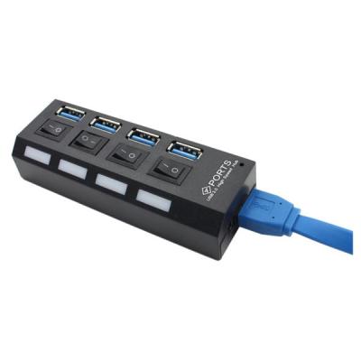 China Memory Cards Round USB Four Port Hub Splitter Adapter for sale