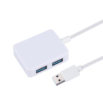 中国 1つの5Gbps USB 3.0のハブに付き白いPC Macのラップトップの卓上4つ 販売のため