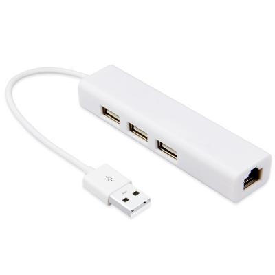 China 2 In 1 Plastic ABS Slim 3 Port 100Mbps USB 2.0 Hub for sale