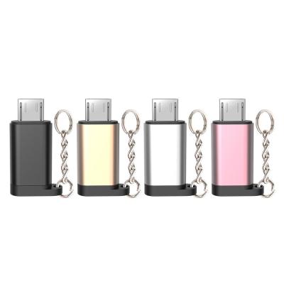 China Black Portable Mini OTG Male To USB C Female Adapter for sale