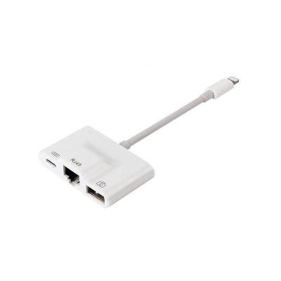 China LAN Ethernet Lightning Adapter Cable for sale