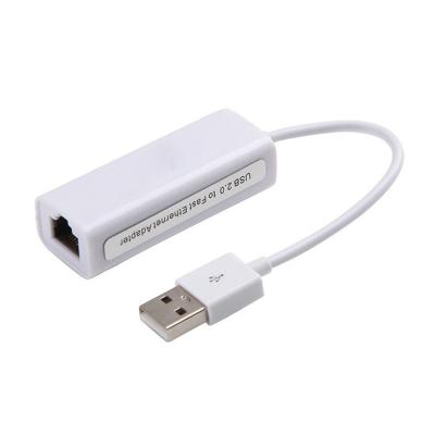 China White Network Card Micro Usb To Rj45 Ethernet Adapter for sale