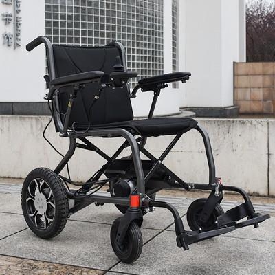 China Handicapped 16AH Classic Folding Electric Wheelchair Aluminum Alloy for sale