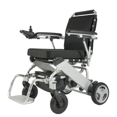 China Silla de ruedas eléctrica plegable portátil para discapacitados 6 km/H Silla de ruedas eléctrica de aluminio ISO13485 en venta