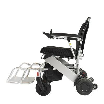 China 100kg Portable Foldable Electric Wheelchair Aluminum Alloy Foldabl Electric Wheelchair For Daily Use for sale