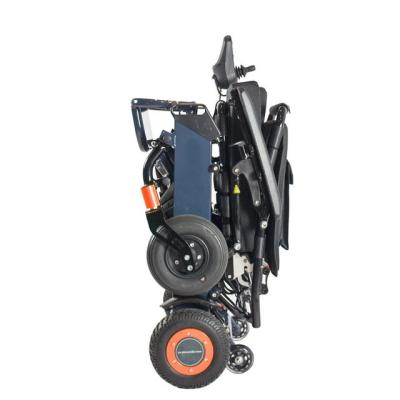 China 6km/Hr Portable Foldable Electric Wheelchair With Brushless Motor for sale