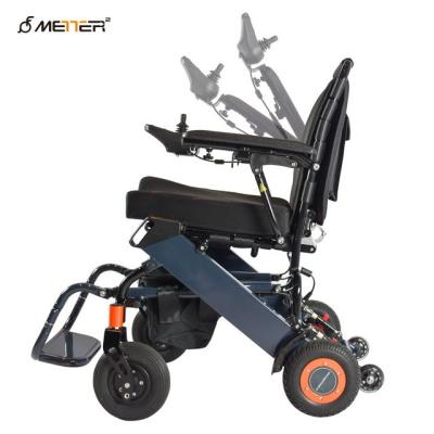 China Handicapped Portable Foldable Electric Wheelchair With 8AH Battery for sale