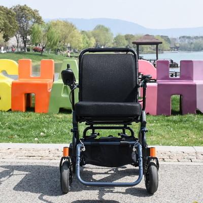 China Foldable Motorized Electric Wheelchair 100KG Load Compact for sale