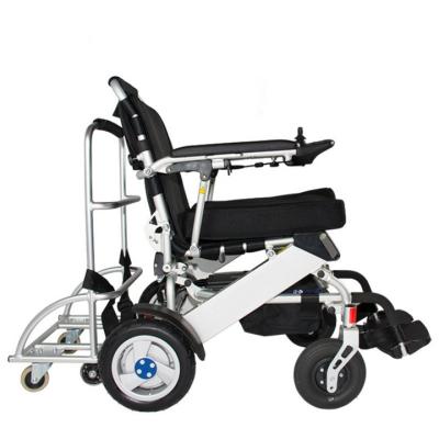 China Aluminum Multifunction Foldable Electric Wheelchair Portable Lightweight Collapsible Power With Brushless Motor for sale