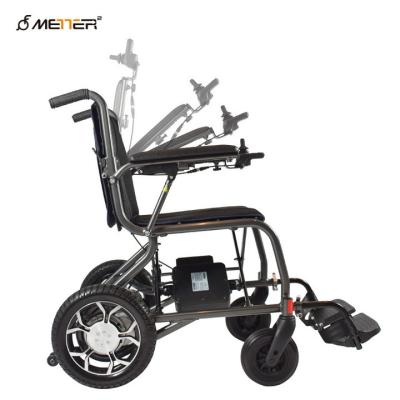 China Handicapped Multifunction Foldable Electric Wheelchair Portable Lightweight Electric Power for sale