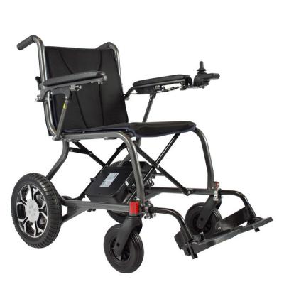 China 6km/H Multifunction Foldable Electric Wheelchair Disabled Aluminium Alloy Lightweight Power for sale