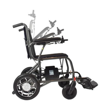 Κίνα ISO13485 φορητή διπλώνοντας ηλεκτρική πολλών χρήσεων πτυσσόμενη ηλεκτρική αναπηρική καρέκλα αναπηρικών καρεκλών 125kg προς πώληση