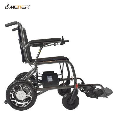 China Cadeira de rodas elétrica de alumínio Multifunction dobrável com motor sem escova à venda