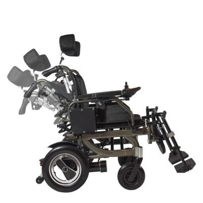 China 20km Lightweight Handicapped Multifunction Foldable Electric Wheelchair for sale