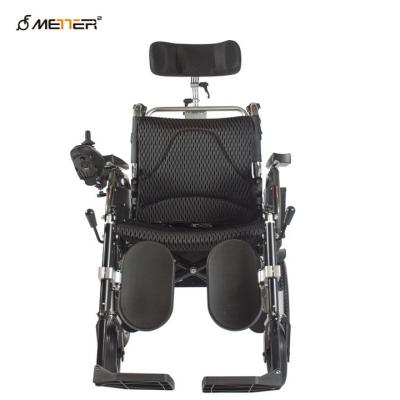China 120kg Load Portable Folding Wheelchair With Lithium Battery Brushless Motor for sale