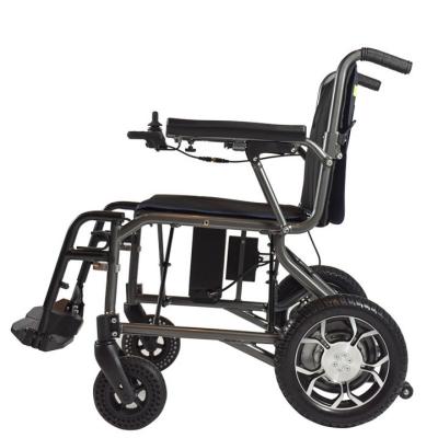 China Handicapped Multifunction Foldable Electric Wheelchair 6km/H Portable for sale