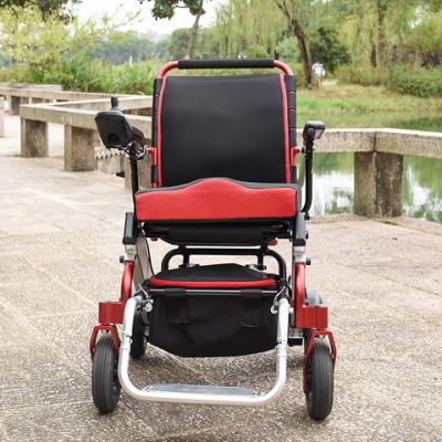 China Foldable Motorized Folding Electric Wheelchair 6 km/hr Lightweight for sale