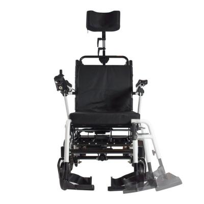 China Portable Aluminum Alloy Collapsible Power Wheelchair For Disabled for sale