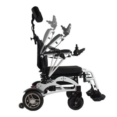 China Lithium Battery Aluminum Motorized Power Wheelchair Electric 6km/H for sale