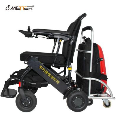 China Brushless Motor ISO13485 18 KG 30KM Aluminium Folding Wheelchair for sale