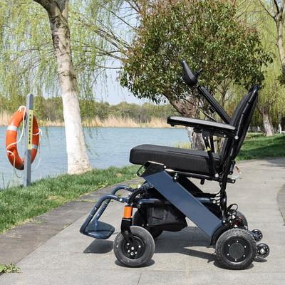 China Lithium Battery Electric Wheelchair Portable Folding Lightweight for sale