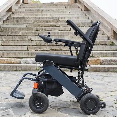 China Liga de alumínio elétrica motorizada de dobramento da cadeira de rodas de pouco peso à venda