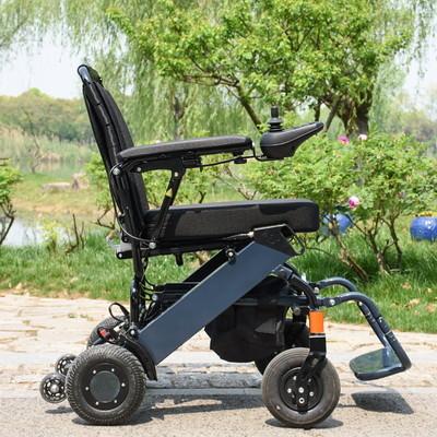 China Liga de alumínio de pouco peso de dobramento elétrica da cadeira de rodas à venda