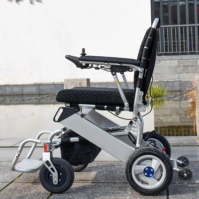 China Peso leve dobrável da carga da cadeira de rodas elétrica 120KG do motor sem escova à venda