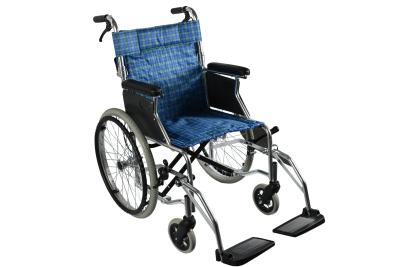 China X Frame folding Nylon 125KG Economy Manual Wheelchair for sale