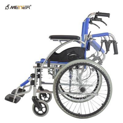 중국 중장년층을 위한 가지고 다닐 수 있는 가벼운 알루미늄 수동 휠체어 판매용