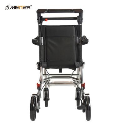 China Manual Foldable Portable Lightweight Transport Wheelchair 100KG Load for sale