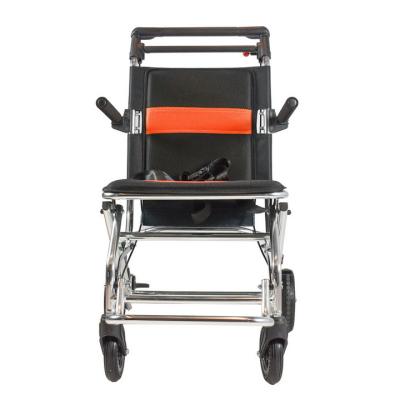 China 100KG Aluminium Manual Foldable Wheelchair Oxidized for sale