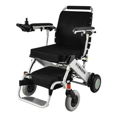 China Lithium Battery 18KG Classic Foldable Electric Wheelchair For Elderly for sale