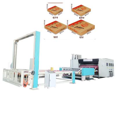 China Cartón de impresión completo de la fabricación de cajas de la pizza de la cartulina que corta con tintas acanalada en venta