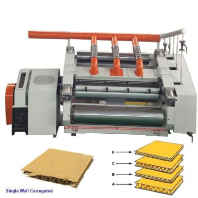 China CE Fingerless Single Facer Machine For 1600mm Carton Box for sale