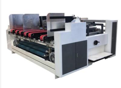 China 1200x2600 Semi Automatic Carton Folder Gluer Machine Double Piece 2000kg for sale