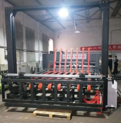 China 8700*2890 Automatic Paper Stacker Machine PLC 1700mm Stack Height for sale