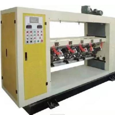 China Corrugated Box Thin Blade Slitter Scorer Machine PLC Vacuum Adsorption Feeding for sale