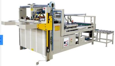 China Gear Electric Driven Carton Folder Gluer Machine Semi Automatic Pasting Corrugated Box Making for sale