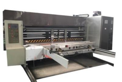 China Economic Three Color 18mm Printer Slotter Die Cutter Machine Corrugated Carton Box for sale