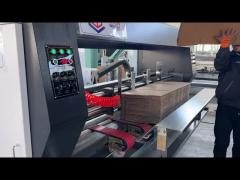 コンピュータ化された波形のカートン箱機械ステッチの折りたたみのGluer機械節電