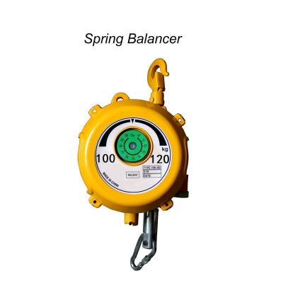 China Suspended 5kg Industrial Spring Balancer With Flat Type 1.5 Meters Wire Rope for sale