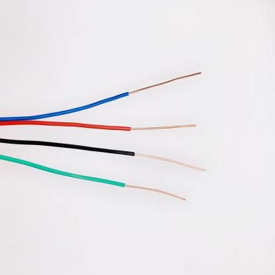 China ² BV 1.5mm der hohen Qualität isolierte reines kupfernes einkerniges Kabel umweltfreundliches neues PVC Stoffdraht zu verkaufen