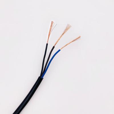 China Fabriek directe verkoop zuiver koper 3-core flexibele kabel 3x0.75mm2 PVC geïsoleerde omhulde draad en kabel Te koop