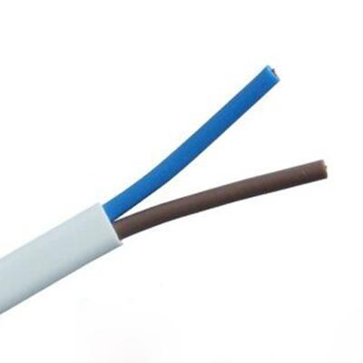 China PVC 4mm2 2 Core Flat Flex Cable , Oilproof Electrical Flat Cord for sale